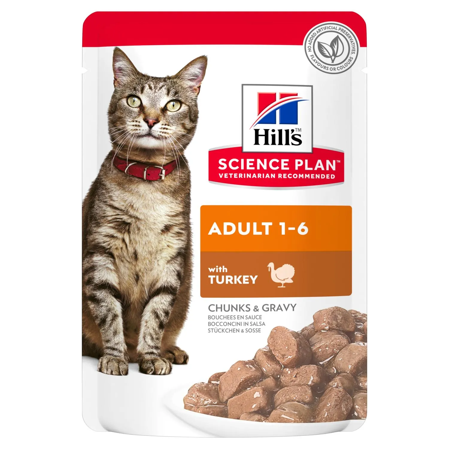 Hrana umeda pisici - Hrana umeda pentru pisici Hill's Adult cu curcan 85 gr