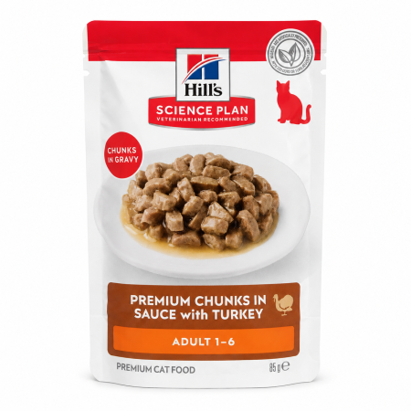 Pisici - Hrana umeda pentru pisici Hill's Adult cu curcan 85 gr