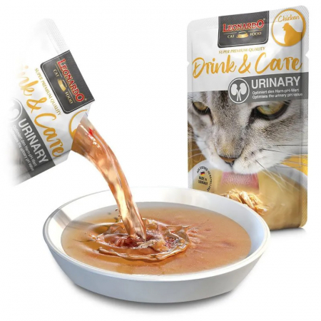 Pisica Adult - Hrana umeda pentru pisici Leonardo Drink Urinary 40 gr