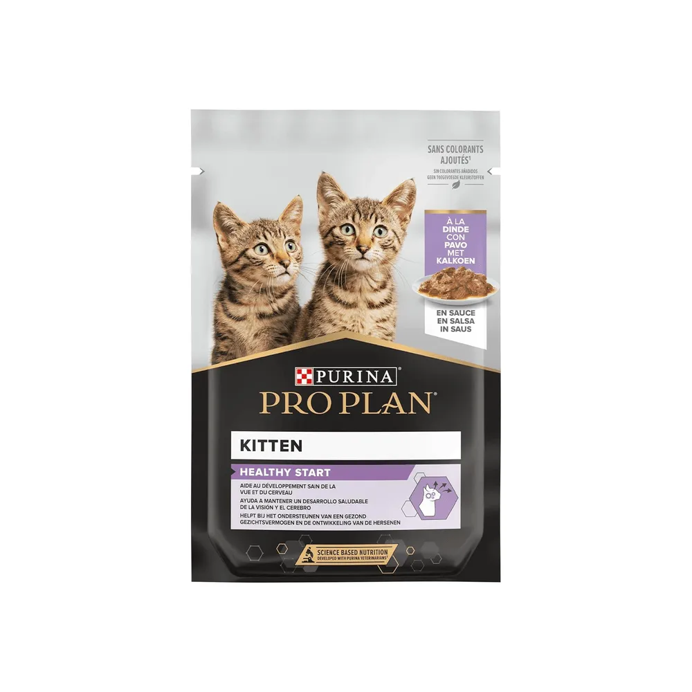 Pisica Junior - Hrana umeda pentru pisici Pro Plan Junior Nutrisavour cu curcan 85 gr