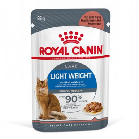 Hrana umeda pisici - Hrana umeda pentru pisici Royal Canin Light Weight Gravy 85 gr