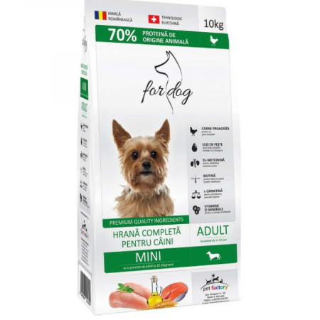 Caine Adult - Hrana uscata pentru caini 4Dog Mini Adult cu pui 10 kg