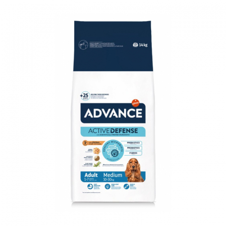 Hrana uscata pentru caini Advance Medium Adult cu pui 14 kg