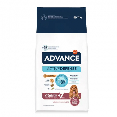 Caine Senior - Hrana uscata pentru caini Advance Medium Adult Senior 12 kg