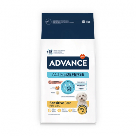 Hrana uscata pentru caini Advance Mini Sensitive cu somon 7 kg