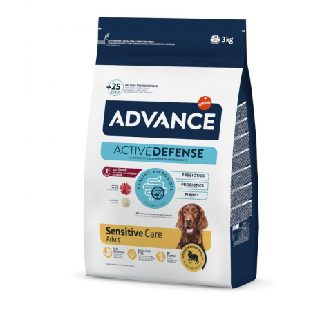 Hrana uscata pentru caini Advance Sensitive cu miel & orez 3 kg