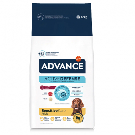 Caine Adult - Hrana uscata pentru caini Advance Sensitive cu miel & orez 12 kg
