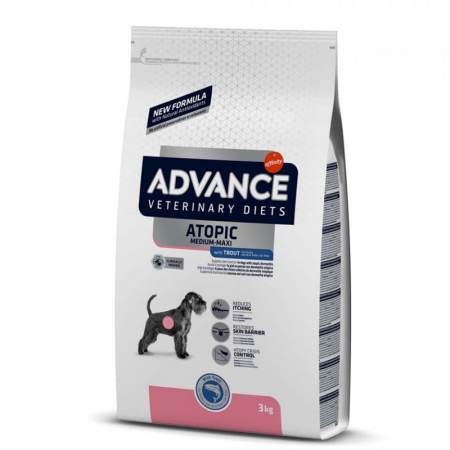 Hrana uscata - Hrana dietetica pentru caini Advance Veterinary Diets Atopic Derma Care cu pastrav 3 kg