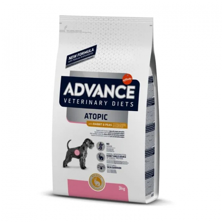 Diete Veterinare Caini - Hrana dietetica pentru caini Advance Veterinary Diets Atopic Derma Care cu iepure 3 kg