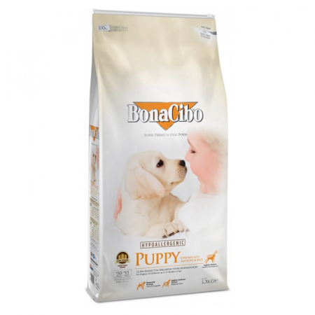 Caine Junior - Hrana uscata pentru caini Bona Cibo Puppy cu pui & orez 15 kg