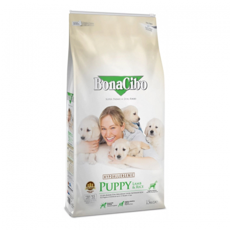Caine Junior - Hrana uscata pentru caini Bono Cibo Puppy cu miel & orez 15 kg