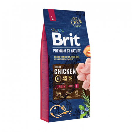 Caine Junior - Hrana uscata pentru caini Brit Junior L 15 kg