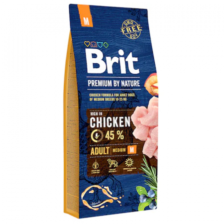 Caine Adult - Hrana uscata pentru caini Brit Premium Adult M 15 kg