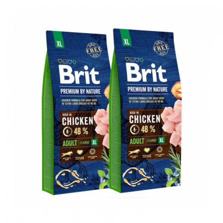 Hrana uscata caini - Hrana uscata pentru caini Brit Premium XL 15 kg