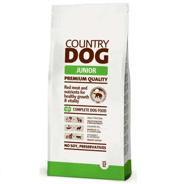 Hrana uscata caini - Hrana uscata pentru caini Country Premium Junior 15 kg Termen Scurt 01.03.2026