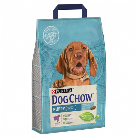 Caine Junior - Hrana uscata pentru caini Dog Chow Junior cu miel 2,5 kg