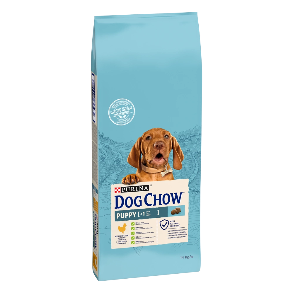 Caine Junior - Hrana uscata pentru caini Dog Chow Puppy cu pui 14 kg