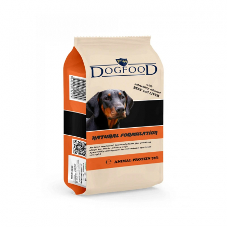 Hrana uscata pentru caini Dog Food cu vita & ficat 10 kg