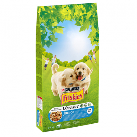 Hrana uscata pentru caini Friskies Junior cu pui & legume 15 kg [0]