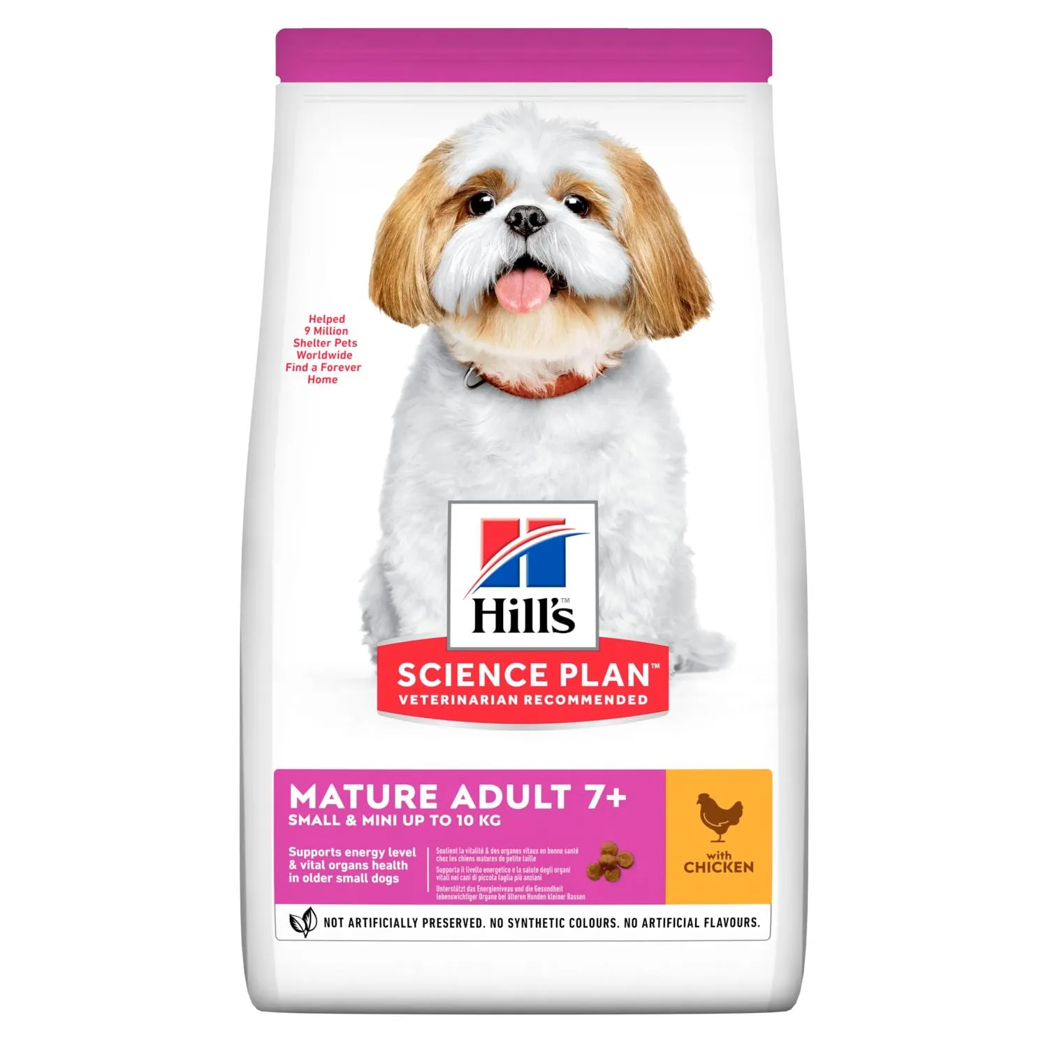 Caine Senior - Hrana uscata pentru caini Hill's SP Small & Mini Mature Adult 7+ cu pui 1,5 kg