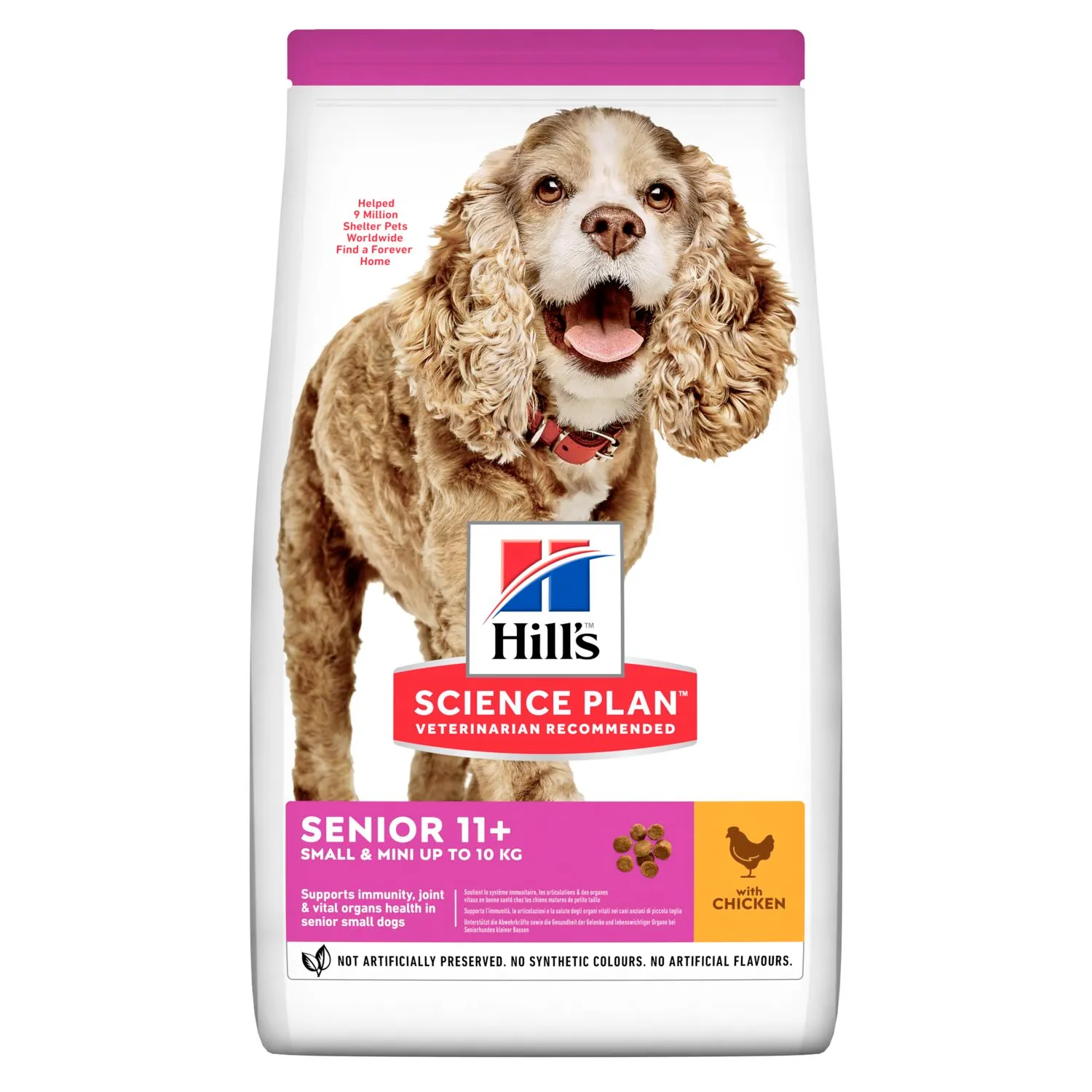 Caine Senior - Hrana uscata pentru caini Hill's SP Small & Mini Senior 11+ cu pui 1,5 kg