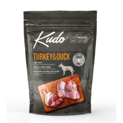 Hrana uscata pentru caini Kudo Adult Medium-Maxi cu vita 12 kg + 3 kg Hrana uscata Kudo cu curcan [1]