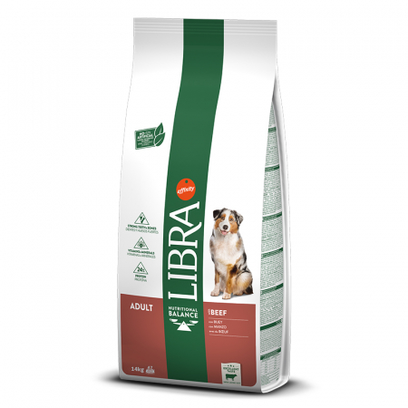 Hrana uscata caini - Hrana uscata pentru caini Libra Adult  cu vita 14 kg