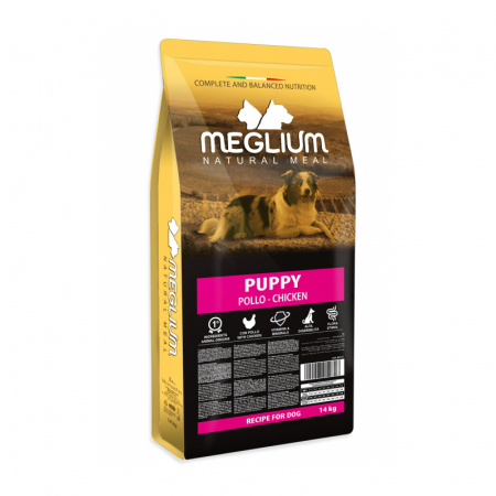 Caine Junior - Hrana uscata pentru caini Meglium Puppy 14 kg