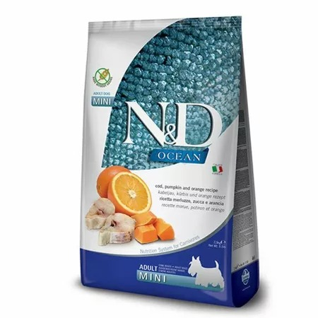 Caine Adult - Hrana uscata pentru caini N&D Ocean Mini Adult cu cod , dovleac & portocala 2,5 kg
