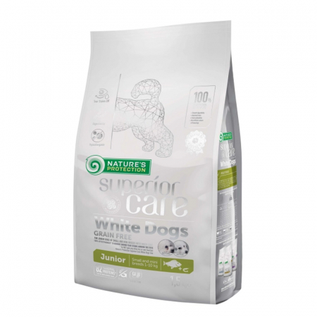 Caine Junior - Hrana uscata pentru caini N.P. Superior Care White Dog Junior cu peste 10 kg