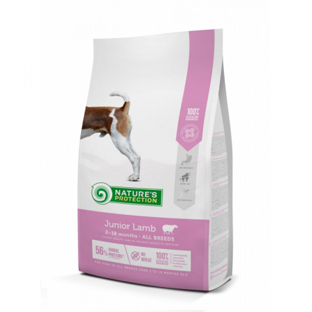 Caine Junior - Hrana uscata pentru caini Nature's Protection Junior cu miel