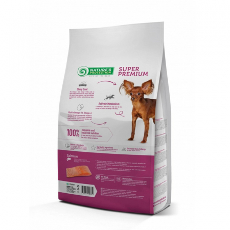Hrana uscata pentru caini Nature's Protection Mini Extra Salmon 7,5 kg + 2 kg GRATIS [1]