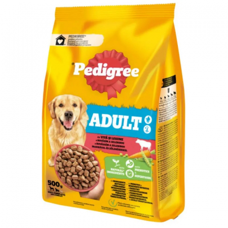 Hrana uscata pentru caini Pedigree Adult M/L cu vita & legume 500 gr [1]