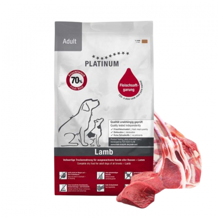 Caine Adult - Hrana uscata pentru caini Platinum Adult cu miel & orez