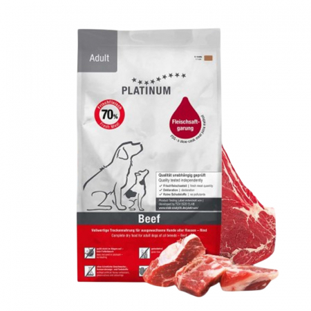 Caine Adult - Hrana uscata pentru caini Platinum Adult cu vita