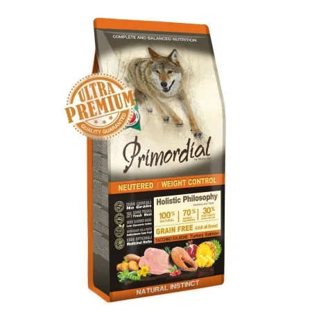 Hrana uscata caini - Hrana uscata pentru caini Primordial Grain-Free cu curcan & somon 12 kg