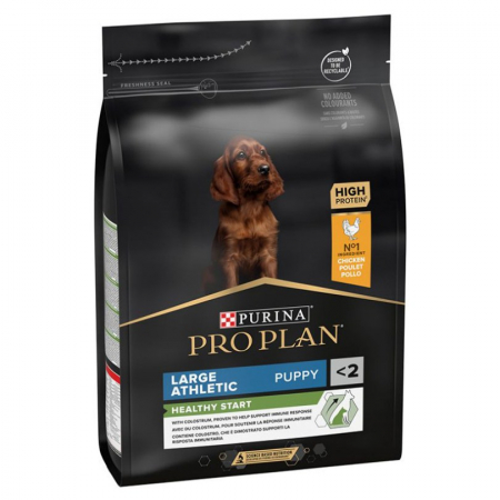 Caine Junior - Hrana uscata pentru caini Pro Plan Large Athletic Puppy cu pui 3 kg