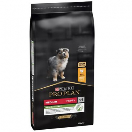 Caine Junior - Hrana uscata pentru caini Pro Plan Medium Puppy cu pui 12 kg