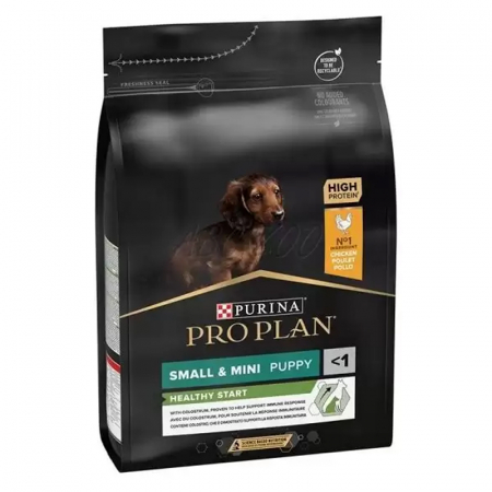 Caine Junior - Hrana uscata pentru caini Pro Plan Small & Mini Puppy cu pui 3 kg