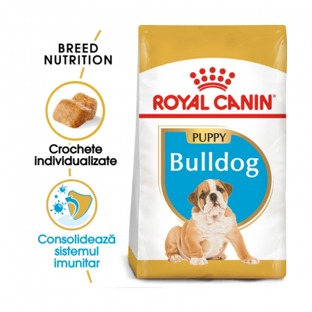 Caine Junior - Hrana uscata pentru caini Royal Canin Bulldog Puppy 3 kg