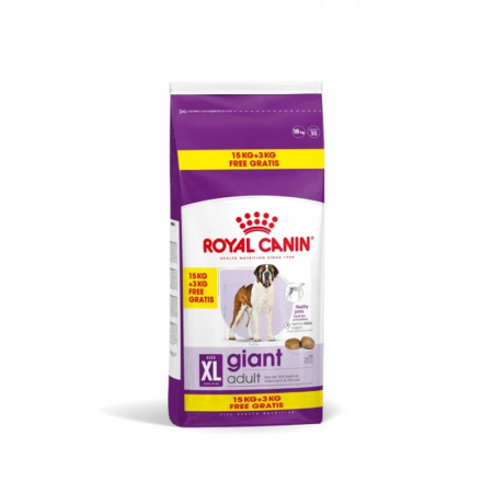 Caine Adult - Hrana uscata pentru caini Royal Canin Giant Adult 15 + 3 kg GRATIS