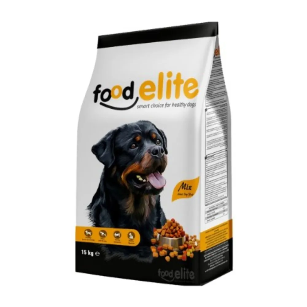 Caine Adult - Hrana uscata pentru caini Food Elite Adult Mix cu somon & pui 15 kg