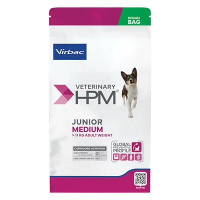 Reduceri - Hrana uscata pentru caini Virbac HPM Junior Special Medium 12 kg