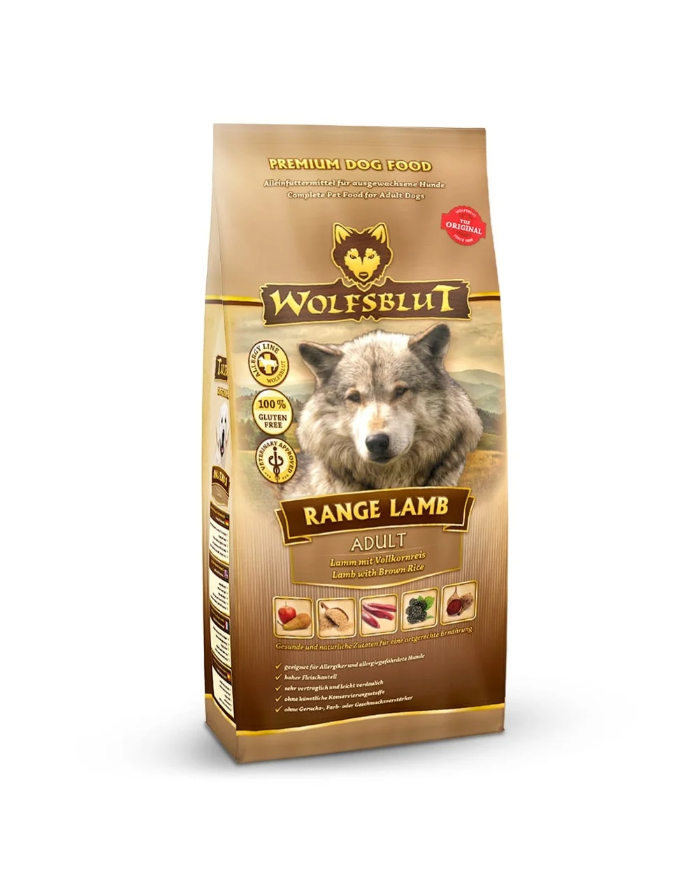Caini - Hrana uscata pentru caini Wolfsblut Range Adult cu miel 12,5 kg