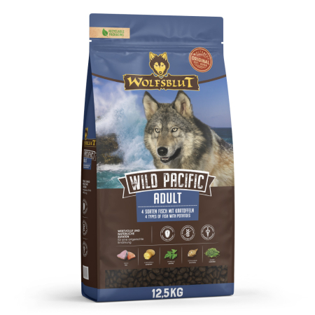 Caini - Hrana uscata pentru caini Wolfsblut Wild Pacific Adult cu peste 12,5 kg