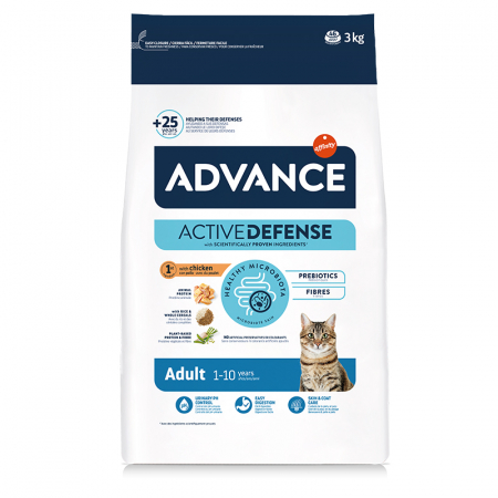 Pisica Adult - Hrana uscata pentru pisici Advance Adult cu pui & orez 3 kg