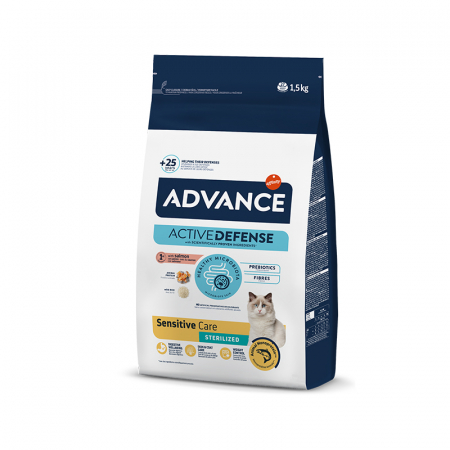 Hrana uscata pentru pisici Advance Sensitive Sterilised cu somon 1,5 kg [1]