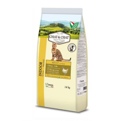 Pisici - Hrana uscata pentru pisici Chat & Chat Adult cu pui & mazare 14 kg