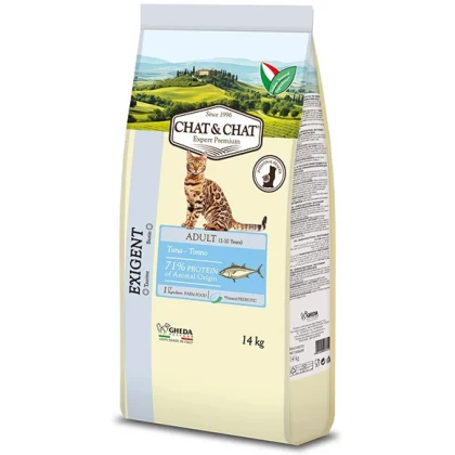 Pisici - Hrana uscata pentru pisici Chat & Chat Adult cu ton & mazare 14 kg