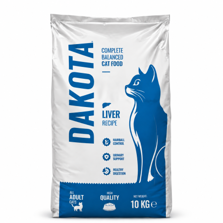 Pisici - Hrana uscata pentru pisici Dakota cu ficat 10 kg